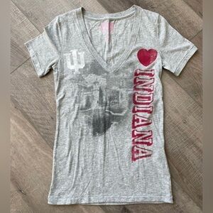 Victorias Secret PINK Indiana University Hoosiers IU Tee Shirt T-Shirt Top M